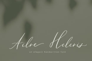 Ailre Heleris: Elegant Script Font for Small Business Branding