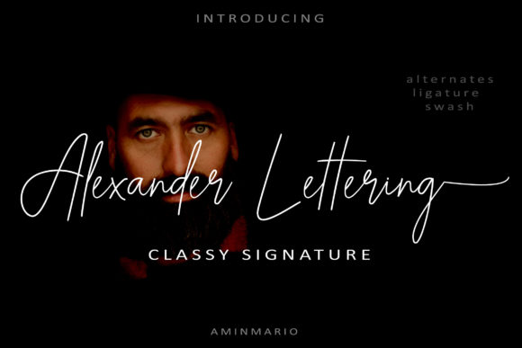 Alexander Lettering: A Script Handwritten Font for Editorial Charm