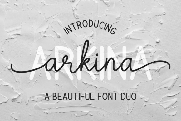 Arkina Duo Font: Elegant Script + Sans Serif for Handmade Brands