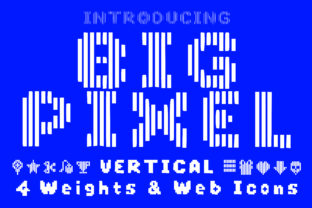 Big Pixel Vertical Font for Bold, Sci-Fi-Inspired Branding