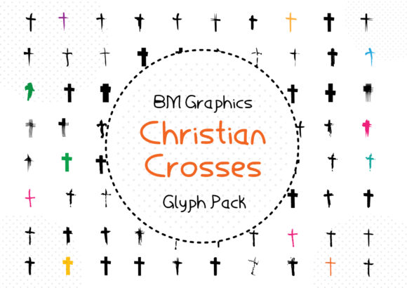 BM Graphics - Christian Crosses Font for Faith-Based Design