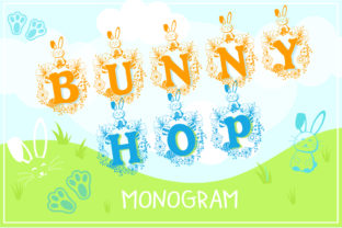 Bunny Hop Monogram: A Premium Display Font for Scroll-Stopping Brand Content