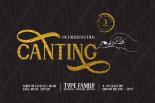 Canting: A Vintage-Inspired Display Font for Digital Elegance