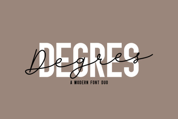 Degres Duo: A Condensed Script Handwritten Font for Digital Branding