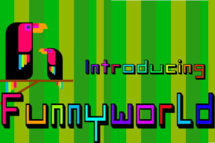 Funnyworld: A Playful 3D Display Font for Lighthearted Editorial Design
