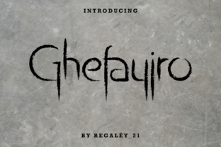 Ghefayjro Display Font for Rustic & Creepy Brand Identity