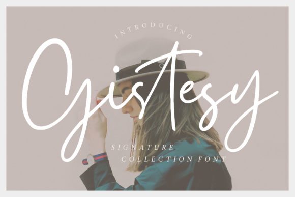 Gistesy Font: A Cute and Sweet Handwritten Typeface for Branding