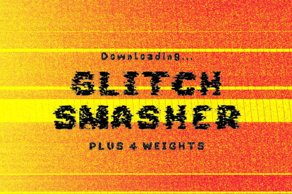 Glitch Smasher: A Bold Display Font with Digital Edge