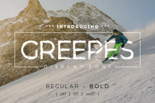 Greepes: A Winter Ski–Inspired Display Font for Makers