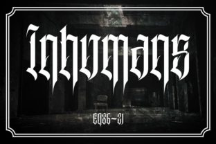 Inhumans Blackletter Font for Bold, Memorable Branding