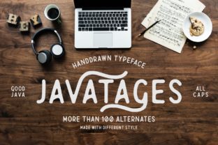 Javatages: A Vintage Display Font for Scroll-Stopping Brand Content