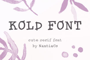 Kold Font: A Sweet Serif Handwritten Typeface for Makers
