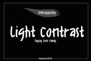 Light Contrast: A Bold Handmade Display Font for Editorial Impact