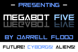 Megabot Five: A Sci-Fi Display Font for Space-Themed Branding