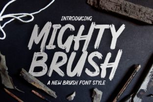 Mighty Brush: A Bold Display Font for Standout Campaign Graphics