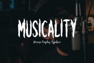 Musicality Grunge Display Font for Handmade Creators