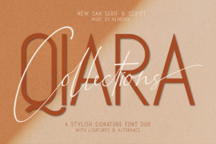 Qiara Duo Font: Modern Script + Sans Serif for Brand Campaigns