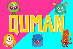 Quman: A Playful Cartoon Display Font for Branding