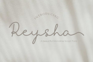 Reysha: A Smooth Script Handwritten Font for Elegant Makers