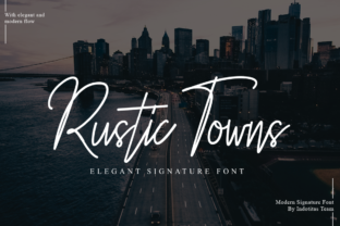 Rustic Towns Script Handwritten Font for Makers