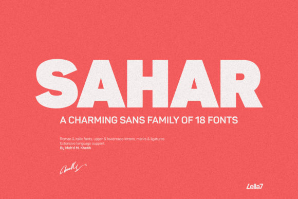 Sahar Sans Serif Font for Modern Digital Branding