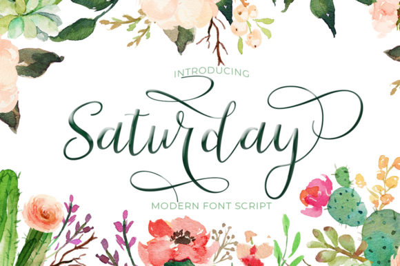Saturday: A Light Elegant Handwritten Font for Makers