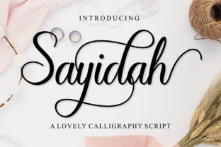 Sayidah: A Playful Script Handwritten Font for Thoughtful Design