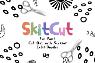 Skit Cut Font: A Whimsical Display Typeface for Playful Editorial Design