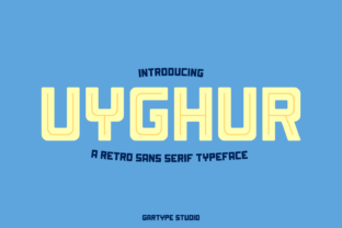 Uyghur: A Bold Retro Display Font with Modern Editorial Charm